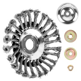 YHNDECO Weed Brush, 25.4 mm Weed Brush, Brush Cutter, Wild Weed Brush, Brush Cutter, Wire Brush, Round Brush, Steel Brush, Weed Trimmer