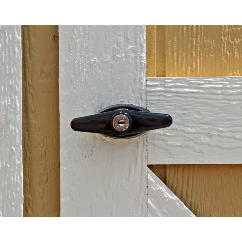 Doors & Door Hardware 5-1/2" Black T Handle Door Lock