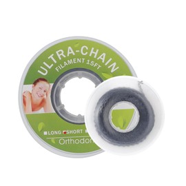 Colorido Dental Ortodoncia banda de goma elástica Power Chain para tirantes cortos largos continuos Tamaños Ortodoncia Tratamiento 1 pieza, Negro, Largo