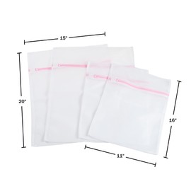 Mesh Laundry Bags – 8-Piece Set of Delicates Bag for Washing Machine or Travel – Mesh Zipper Pouch in Medium and Large Sizes by Everyday Home