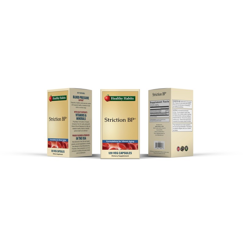 Healthy Habits StrictionBP Box 120 Veg Capsules