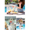[YFFSFDC] Pool Bag Vinyl Bag Tote Bag Transparent Large Capacity