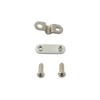 PZRT 4 Sets Bicycle Mudguard Leg Fixing Plate Stainless Steel
