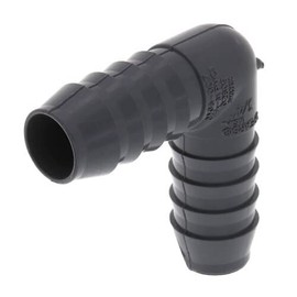 PVC 90 Degree Hose Elbow Barb Connector - 3/4 Inch Insert X 3/4 Inch Insert Hose Barb Fitting - PVC 90 Degree Elbow Hose Barb Fittings For Tubing Hose Water Line - SCH 40 Barbed Hose Fitting