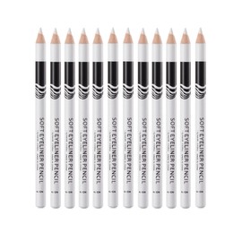 White Eyeliner Pencil, NACGUO Professional Waterproof, Long-Lasting Eyeliners Makeup Pencils - Soft Strokes, Easy Glide - Multipurpose Makeup Tool, Works as Eyeshadow, Highlighter, or Lip Liner