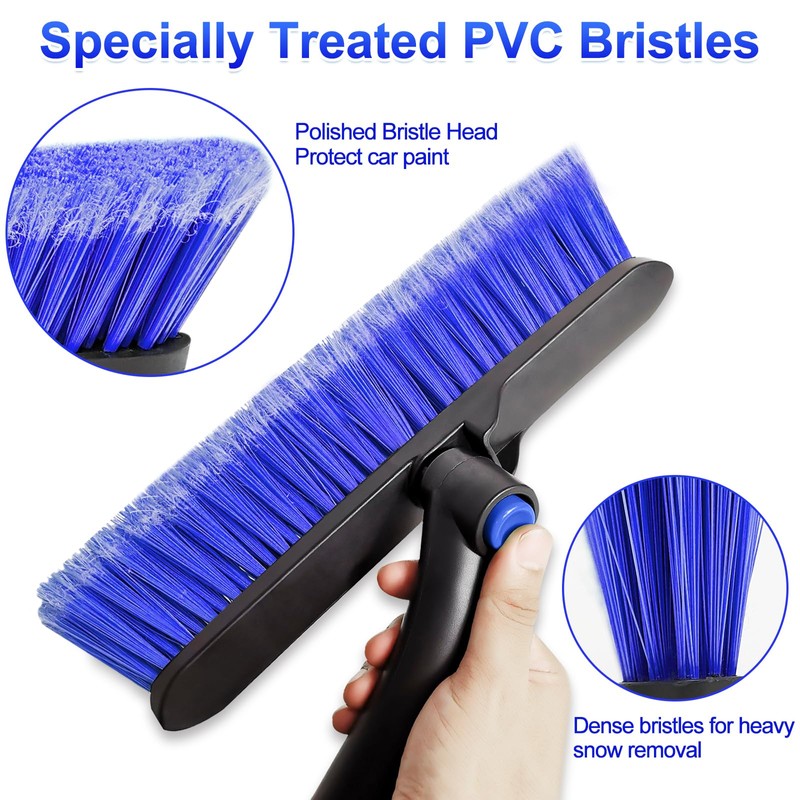 SEAAES 44 Inch Ice Scraper and Snow Brush for Car