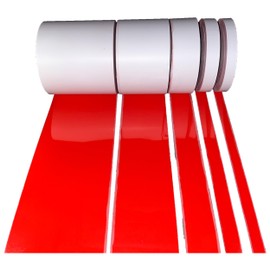 Iron On Reflective Red Fabric 3/4" 1" 2" 4" 6" Inch 10', 20', 30' Rolls Vest Trim Safety SewViz Brand