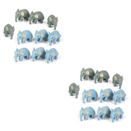 TOYANDONA Pack of 20 micro landscape elephant doll, micro elephant micro landscape ornament, mini decoration, miniature elephant decoration, small elephant decoration, small elephant doll