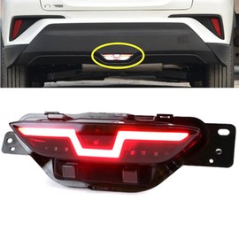 ECAHAYAKU LED Reversing lights Compatible With Toyota C-HR CHR IZOA 2017 2018 2019 2020 2021 2022 LED Reflector Driving Light Rear Fog Lamp Rear Bumper Brake Light