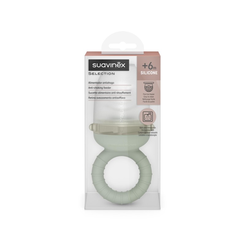 Suavinex Ciuccia Frutta per Bambini, +6 Mesi, Verde