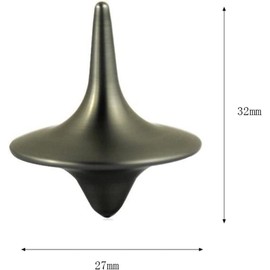 Accurate Spinning Top, Portable Precision Metal Spinner, Exquisite Perfect Balance Desktop Gyro, Vintage Totem Zinc Alloy Spinning Top