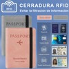 DQST 2 PACK Cartera para Pasaporte RFID, Pasaporte Funda para