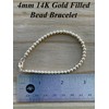 Kathy Bankston Handmade 4mm 14K Gold Filled Bead Bracelet with