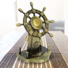 Pirate Decor Alloy Retro Style Glossy Durable Nautical Rudder Ornaments