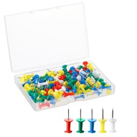 100 Count Push Pins Color Thumb Tacks Thumbtacks Pushpins Push Pin Tacks Push Pins for Cork Board Map Photos Calendar Home Office Craft