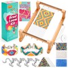 PP OPOUNT Adjustable Bead Loom Kit, Wood Loom Beading Supplies