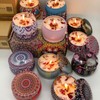 Scented Candles Set with Rose Lavender Lemon Cocoa Scents Portable