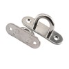 6 Pieces M5 304 Stainless Steel Oblong Pad Eye Plate