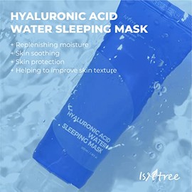 ISNTREE Mascarilla Facial de Noche Water Sleeping Mask - Sleeping Mask Coreana con 5 Tipos de Ácido Hialurónico, Ceramidas, Textura en Gel, 100 ml