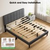 Marsail Queen Size Bed Frame, Sturdy and Durable with 12