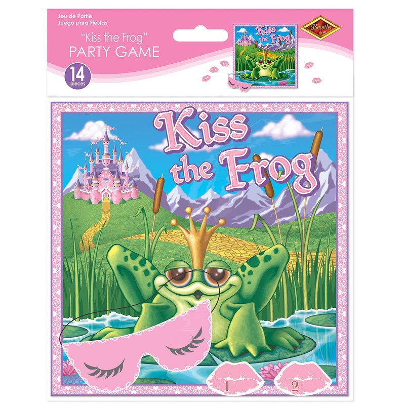 Kiss The Frog Party Game (mask & 12 lips included)