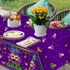 CMUSKO 3Pcs Mardi Gras tablecloths-Masquerade Mask Party Supplies Mardi Gras