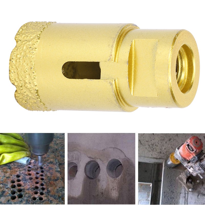 Diamond Hole Saw Brazing Drill Bit Marble Concrete Drilling Opener