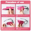 OzEssence 6 Pcs Pink Eye Patches for Kids, Reusable Eyepatch