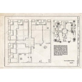 Historic Pictoric : Blueprint HABS Cal,19-SIMA,1- (Sheet 3 of 9) - Bella Vista Terrace, Mountain Trail & Alegria Avenue, Sierra Madre, Los Angeles County, CA 24in x 16in