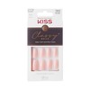 KISS Classy French Nail Manicure Kit with Gel Finish, Medium,