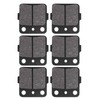 6PCS Front Rear Brake Pads 06435 HA5 671 High Strength