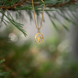 Necklaces for Women - Filigree Chains | Mountains | Dolphin | Cat | Lotus Flower | in Gold and Silver Colours, Stainless Steel