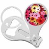 Hibiscuses Flower Nail Clippers Plus Bottle Opener Keychain