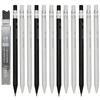 Maydahui 12 PCS Triangular Pole Mechanical Pencil with Sharpener Novelty