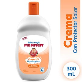 Mennen Crema para Bebé Baby Magic con Sábila 300 ml. Protector Solar e Hidratación Hipoalergénica, Avalado por la Sociedad Mexicana de Pediatría