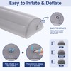 Inflatable Half Moon Pillow for Legs, Knees & Back -