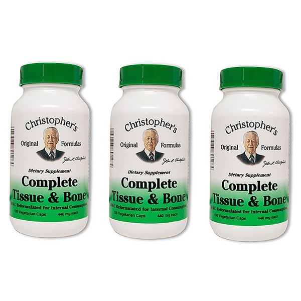 Dr. Christopher's Complete Tissue and Bone Formula 100 VegCap (pack of 3)