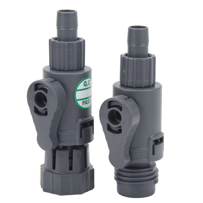 Aquarium Water Control Connector Double Valve Leakage Proof Quick Release