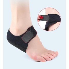 2PCS Heel Protectors, Heel Pads, Heel Support for Heel Pain from Plantar Fasciitis - Heel Spur -Tendinitis- Cracked Heels(S)