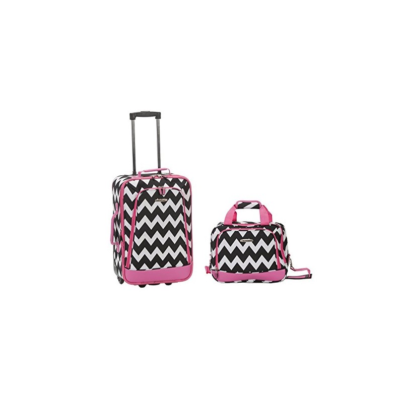 Rockland 2 PC LUGGAGE SET, Medium, Small, Polycarbonate (PC), 4