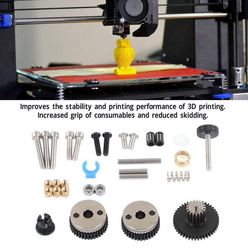 Extruder Accessory Kit Cap Round Screws Spring Bearing Shaft Feeding