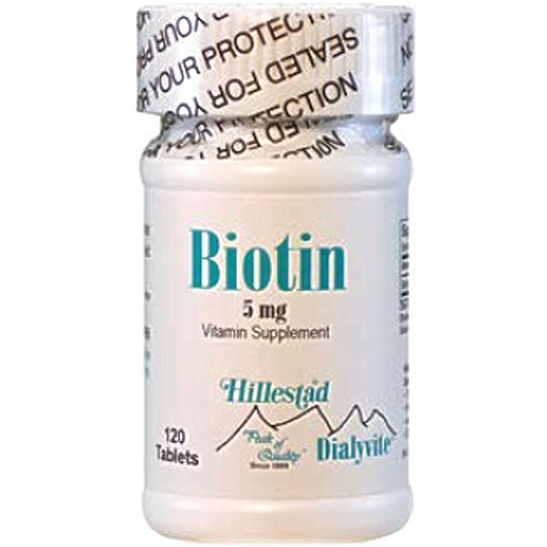 Dialyvite - Biotin 5 mg Vitamin Supplement - 120 Tablets (1)