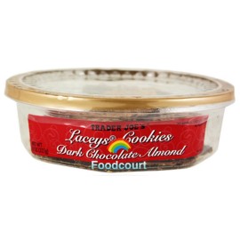 Trader Joe's 4 Packs Trader Joe's Laceys Cookies Dark Chocolate Almond 8 oz Each Pack