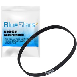 Ultra Durable W10006384 Washer Drive Belt Replacement Part by Blue Stars - Exact Fit for Whirlpool Maytag Kenmore Washers - Replaces WPW10006384 WPW10006384VP PS11747978 AP6014712