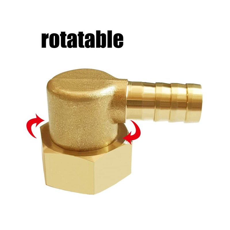 Joywayus 90 Degree Elbow Detachable Connector Fitting 5/16" Barb x