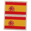 IWOWHERO 2pcs Embroidered Flag Badge National Flag Applique Dense Polyester