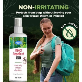 Insect Repellent Spray 100ml, Long-Lasting Mosquito Repellent for Camping, Hiking & Outdoor
