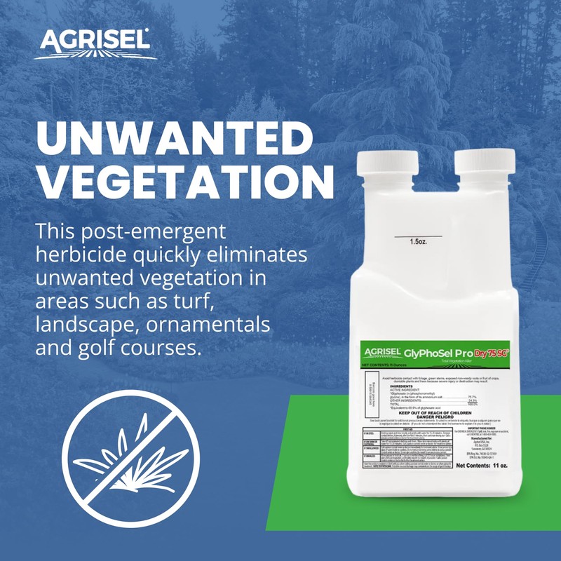Agrisel GlyPhoSel Pro Dry75 Weed Killer, Fast-Acting, Targets Tough Weeds