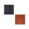 LindDNA Double Square 990276 Recycled Leather Coaster in Cognac Black