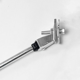 TekBox Heavy Duty Bike Bicycle Mountain Bike Adjustable Kick Stand with Rubber Foot (Silver)